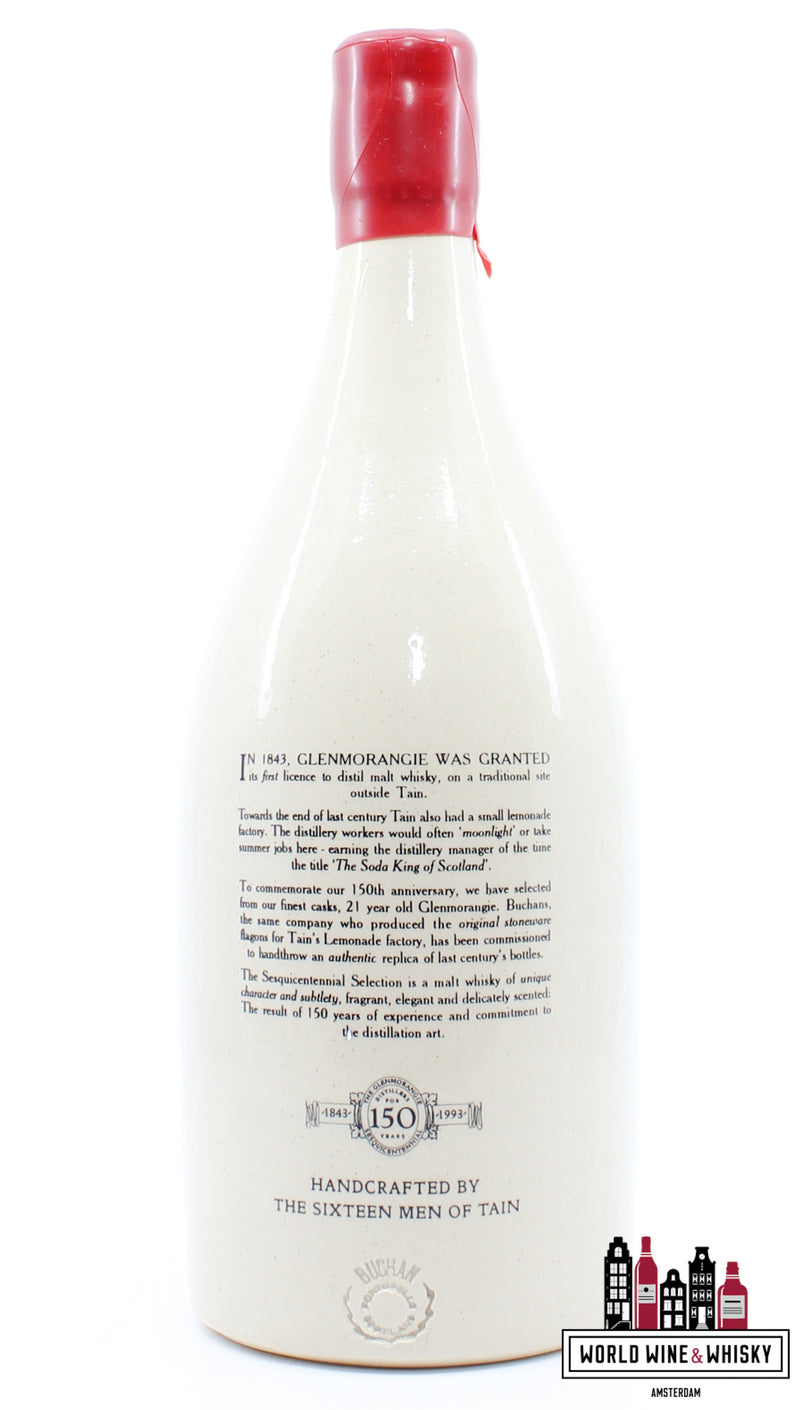 Glenmorangie 21 jaar oud 1993 - 150-jarig jubileum Sesquicentennial Selectie 43%