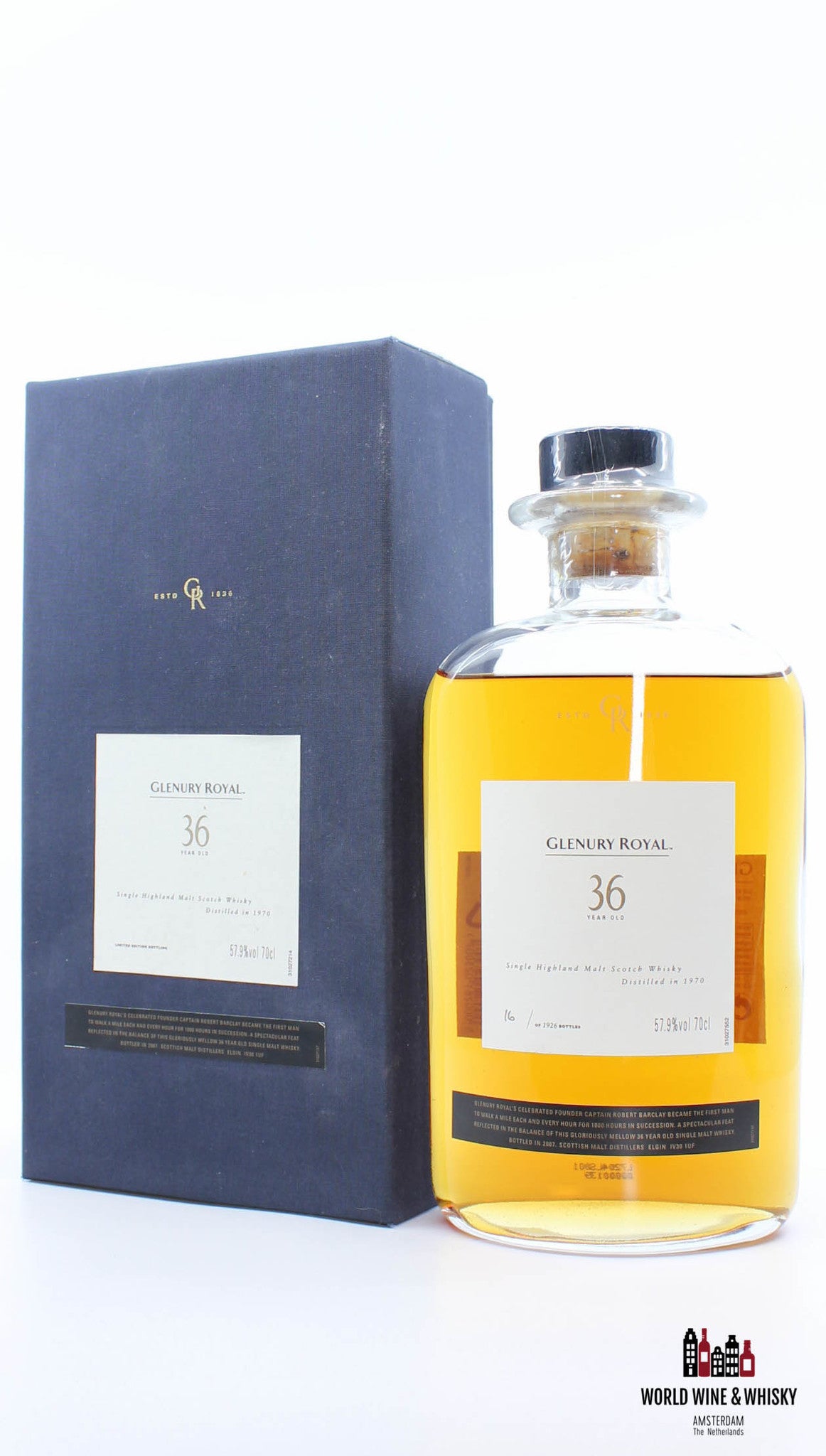 Glenury Royal 36 jaar oud 1970 2007 57,9% (gesloten distilleerderij)