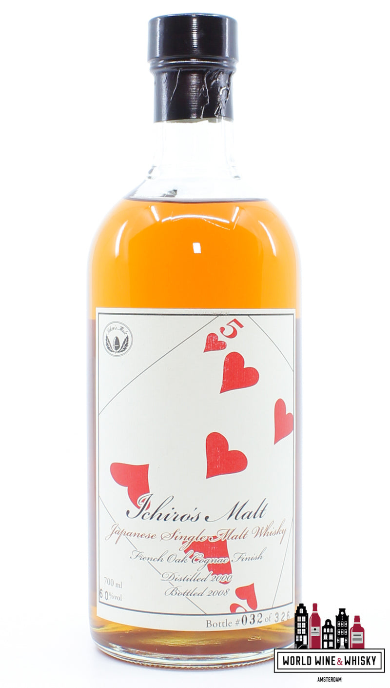 Hanyu 2000 2008 - Cask 9100 - Five of Hearts - Ichiro's Malt 60% (1 van 326)