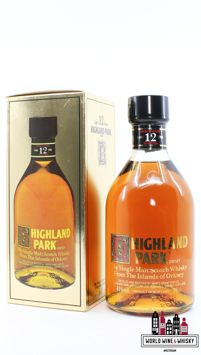 Highland Park 12 Years Old - Oude botteling 43% 750ml