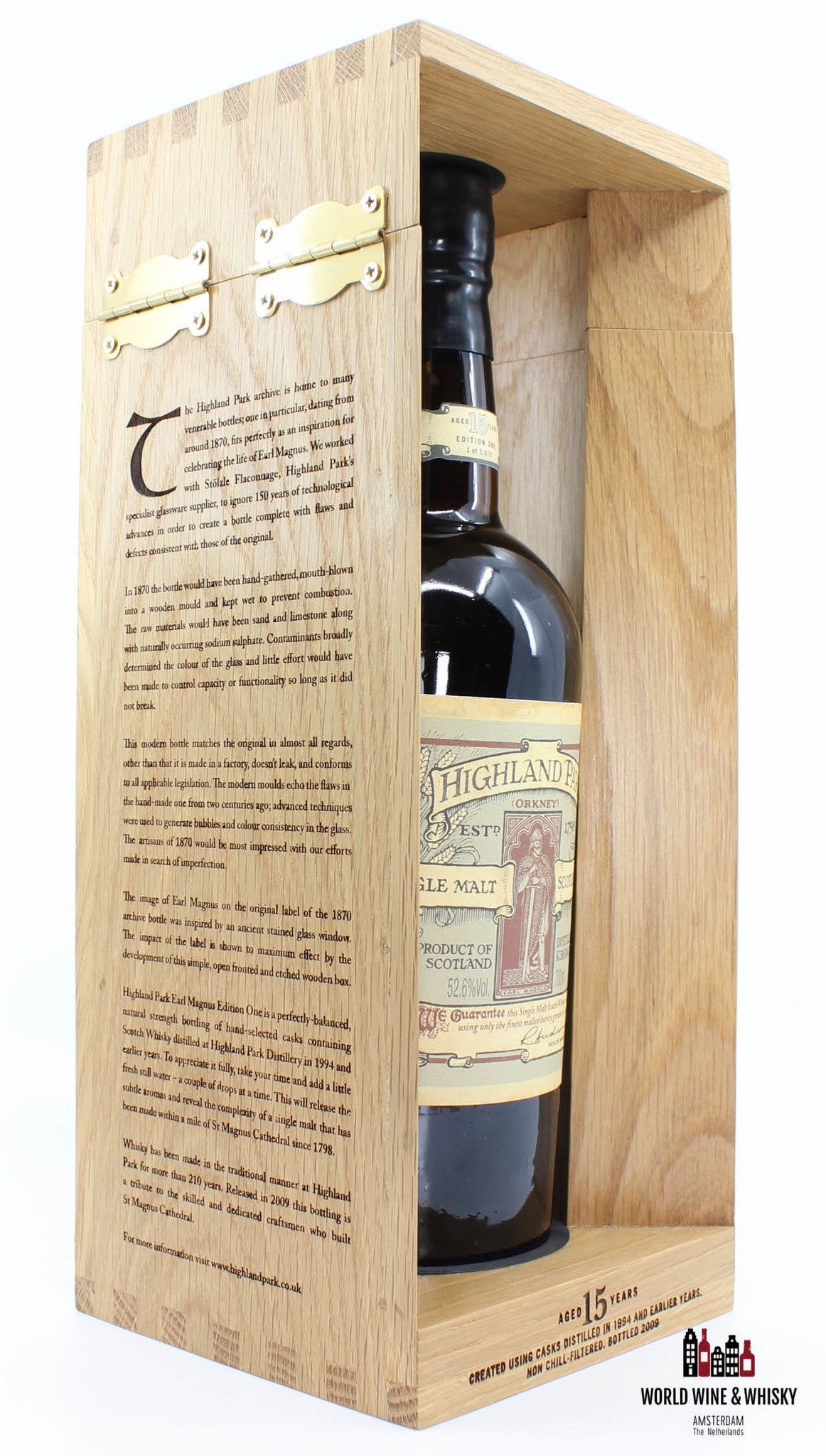 Highland Park 15 Years Old Earl Magnus 1994 2009 Inga Saga Trilogy - Editie één 52,6%