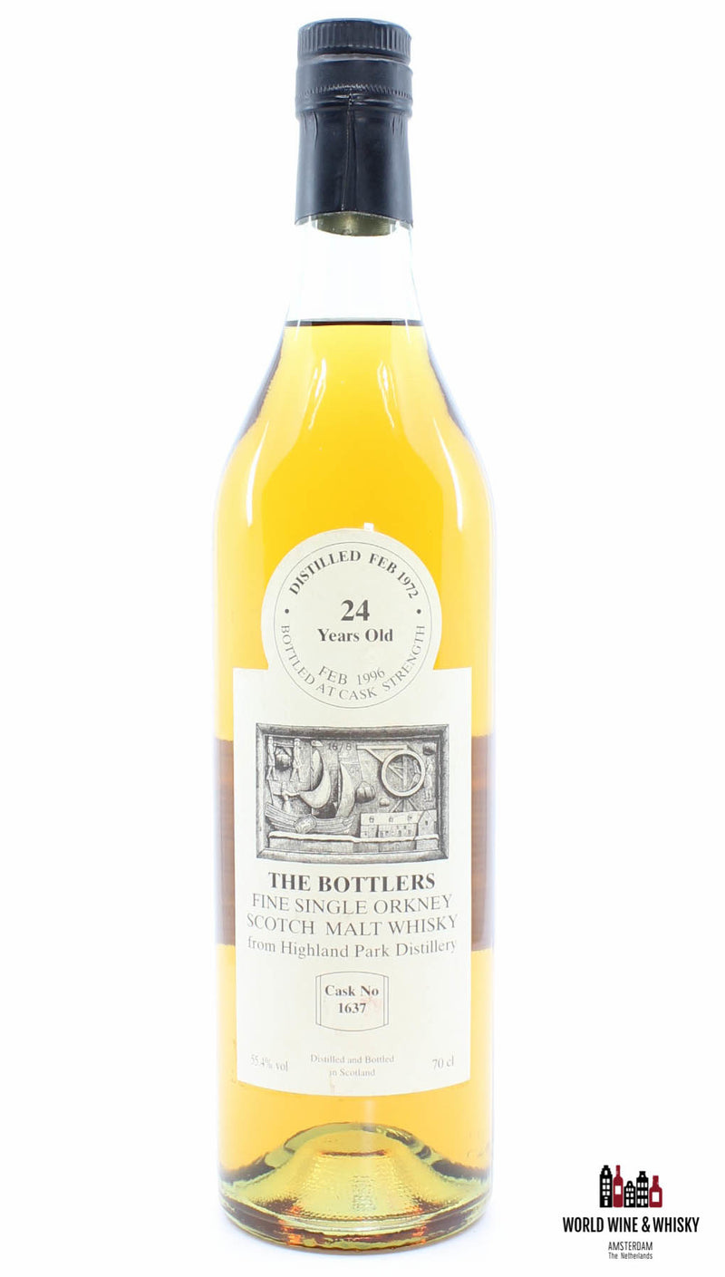 Highland Park 24 jaar oud 1972 1996 - Vat 1637 - The Bottlers 55,4%