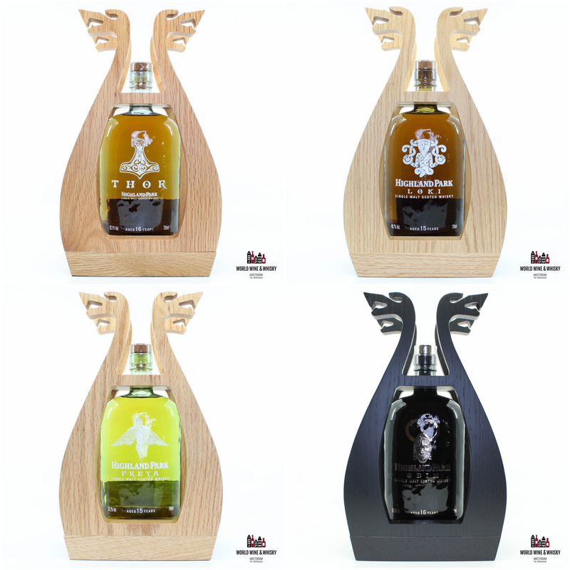 Highland Park - The Valhalla Collection Thor, Loki, Freya &amp; Odin (volledige set)
