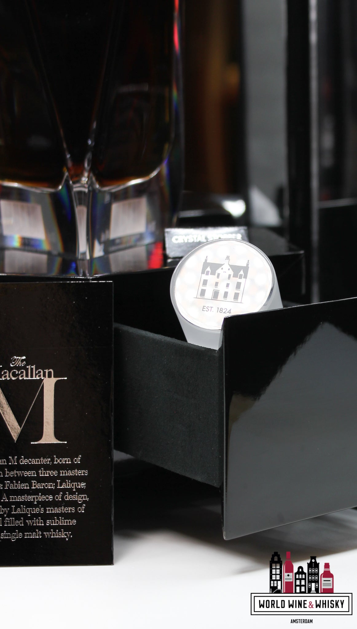 Macallan M Decanter 2015 - MMXV - Lalique Crystal France 44% - volledige set (1 van 2746)