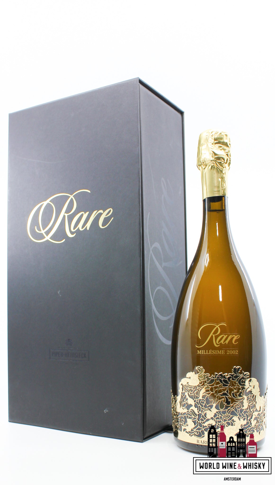 Piper-Heidsieck Millesime 2002 Rare - Champagne Brut - Gold Edition (in luxe koffer)