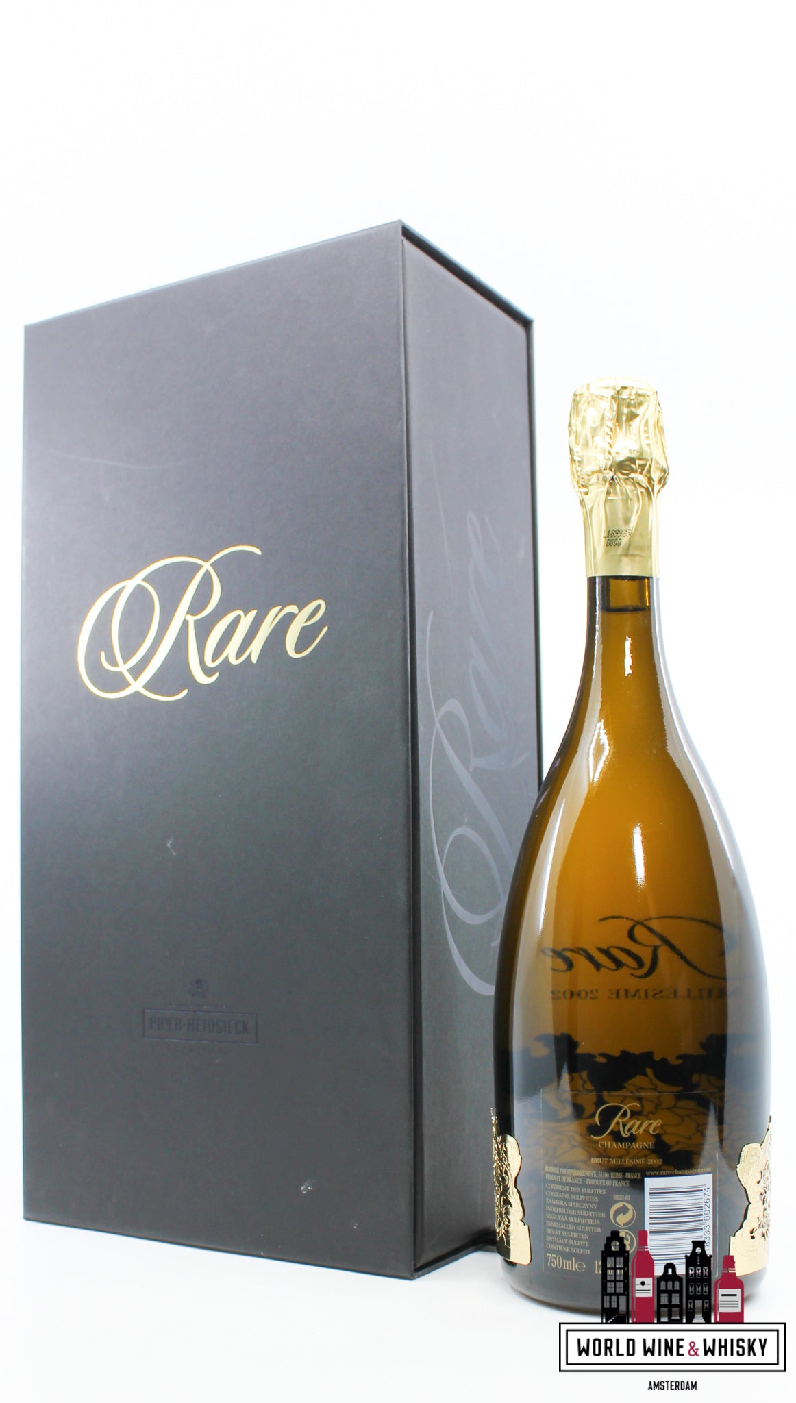 Piper-Heidsieck Millesime 2002 Rare - Champagne Brut - Gold Edition (in luxe koffer)
