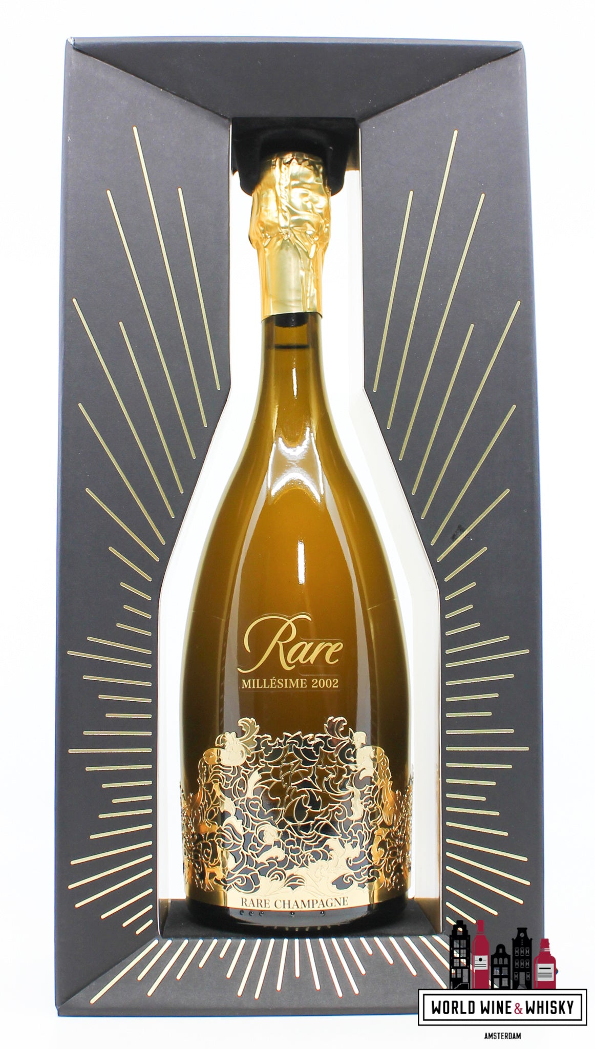Piper-Heidsieck Millesime 2002 Rare - Champagne Brut - Gold Edition (in luxe koffer)