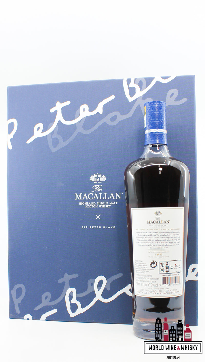 Macallan 2021 - Sir Peter Blake - Een landgoed, een gemeenschap en een distilleerderij 47,7% (nieuw)