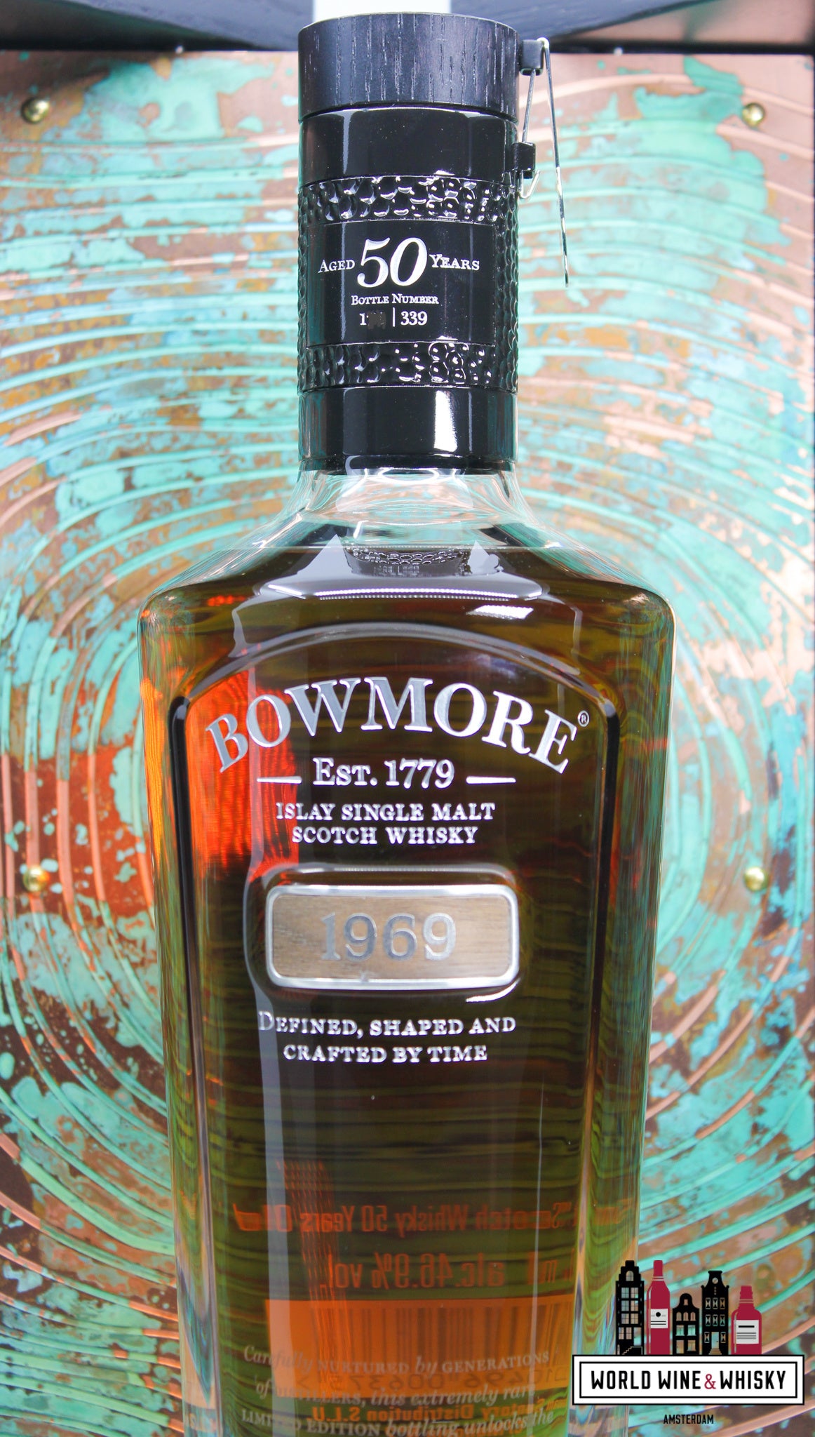 Bowmore 50 jaar oud 1969 2021 46,9% (1 van 339)
