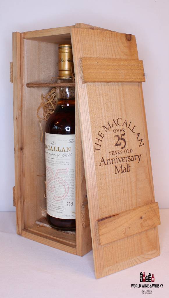Macallan 25 jaar oud 1968 1993 The Anniversary Malt 43% (in OWC)