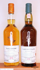 Lagavulin 23 jaar oud 1992 2016 55,7% en Talisker 26 jaar oud 1990 2016 53,3% (set)