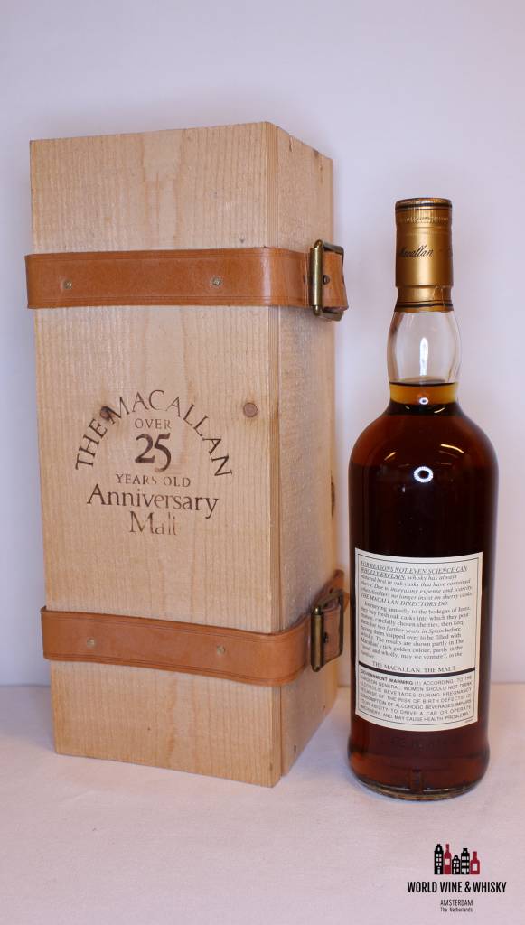 Macallan 25 jaar oud 1968 1994 The Anniversary Malt 43% (in OWC)