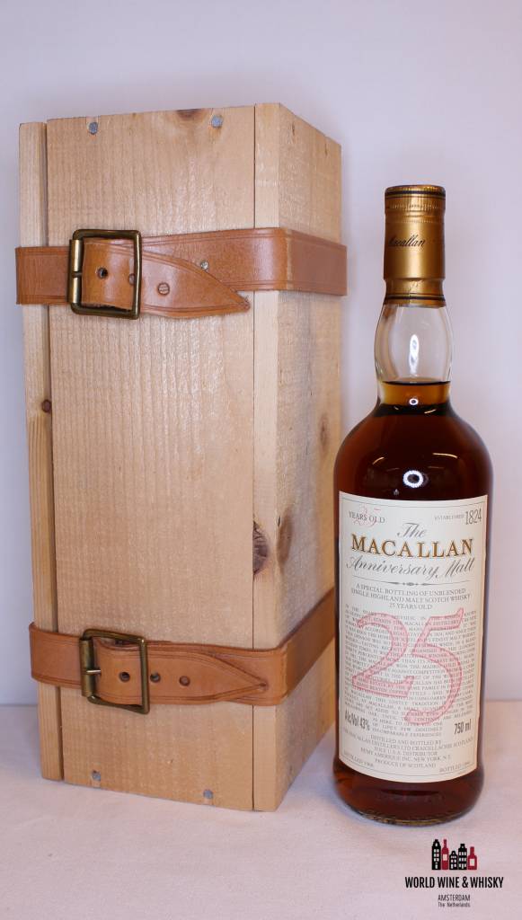 Macallan 25 jaar oud 1968 1994 The Anniversary Malt 43% (in OWC)