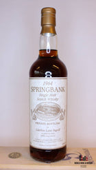 Springbank 1964 Privébotteling voor Lateltin Lanz Ingold 100-jarig jubileum 46%