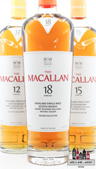 Macallan 12, 15 en 18 jaar oud 2023 - Colour Collection (set van drie flessen)