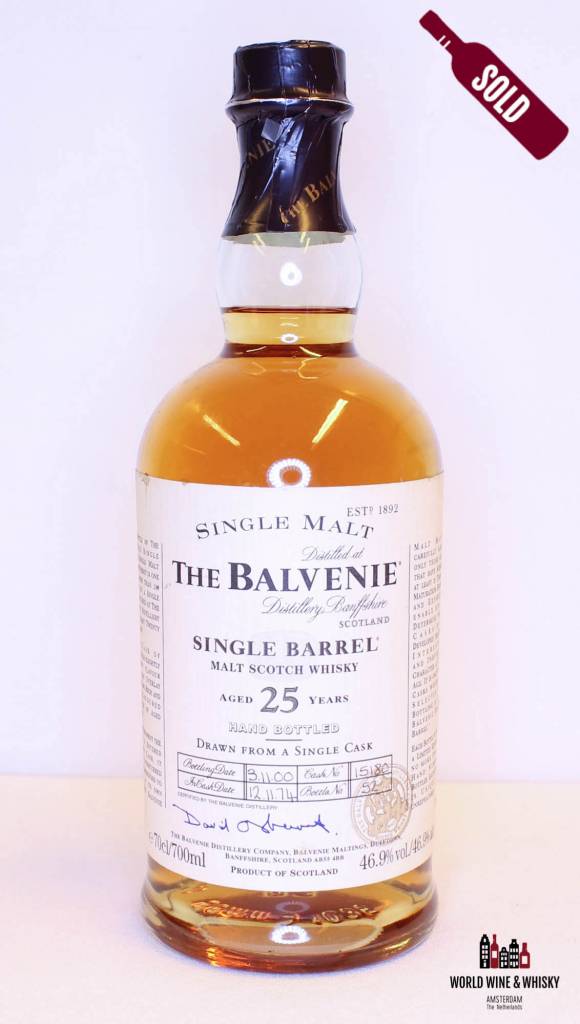 Balvenie 25 jaar oud 1974 2000 Single Barrel Cask 15180 46,9%