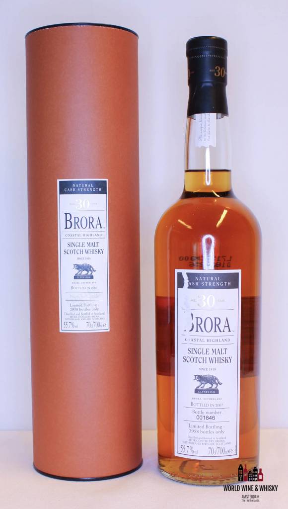 Brora 30 Years Old 1977 2007 6e release 55,7% (labelschade)