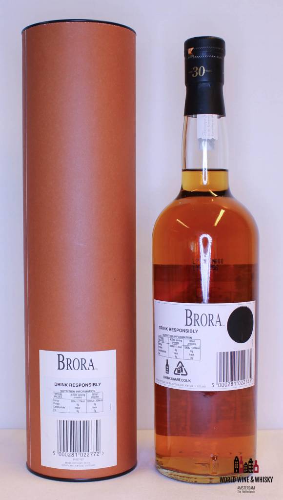 Brora 30 Years Old 1977 2007 6e release 55,7% (labelschade)