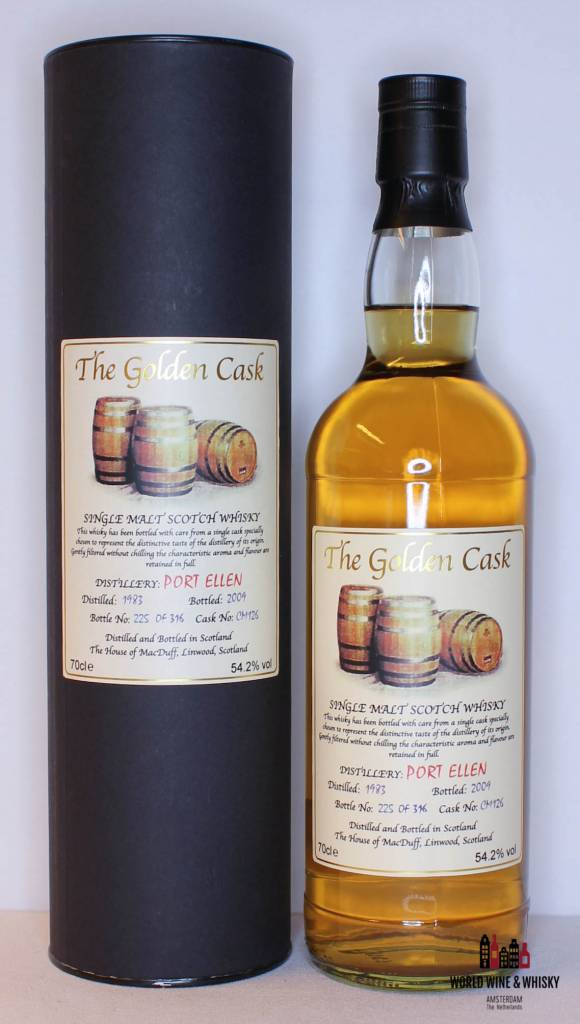 Port Ellen 26 jaar oud 1983 2009 The House of MacDuff - The Golden Cask 54,2%