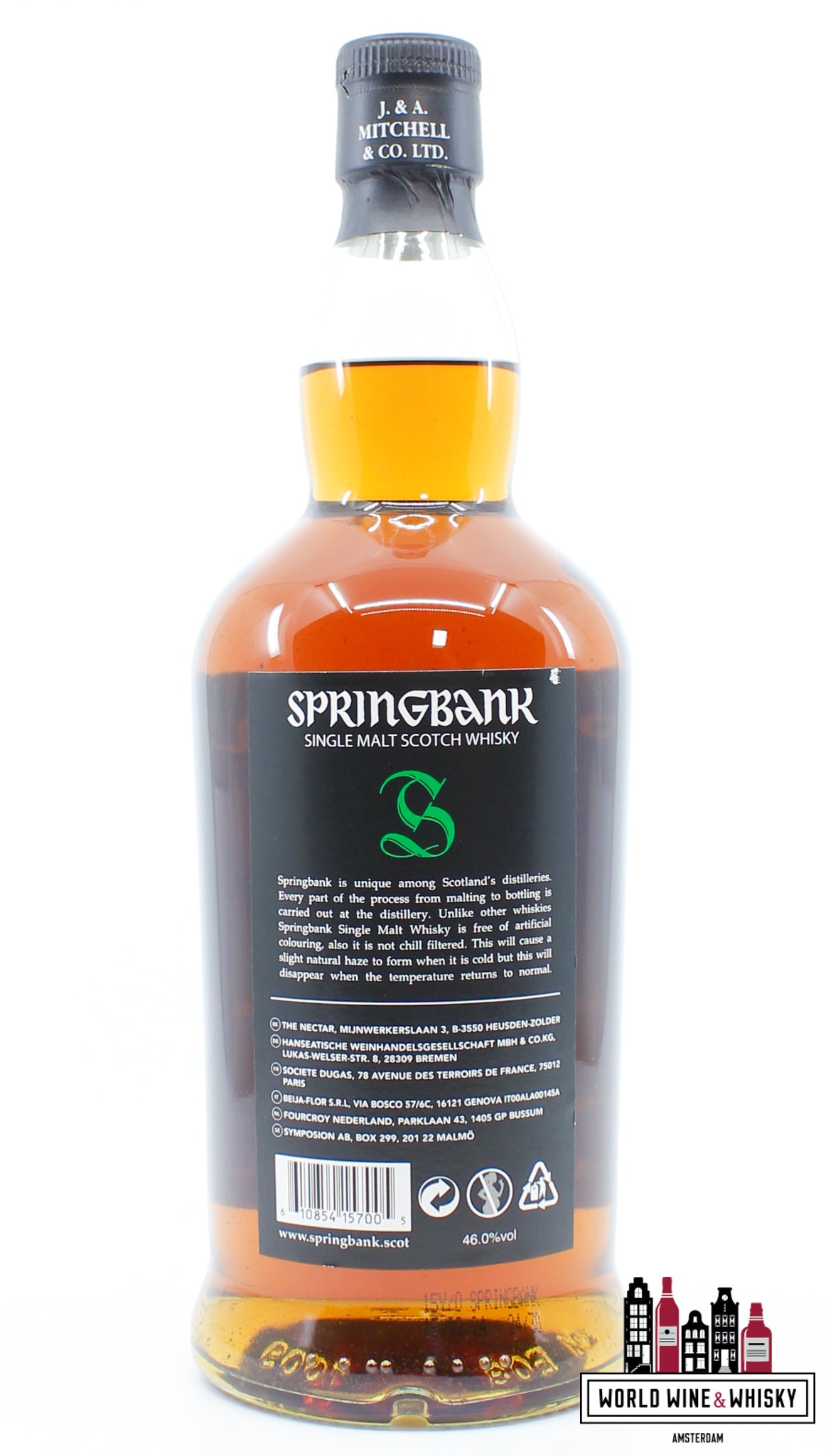 Springbank 15 Years Old 2024 - Groen/Zwarte Editie (februari) 46%