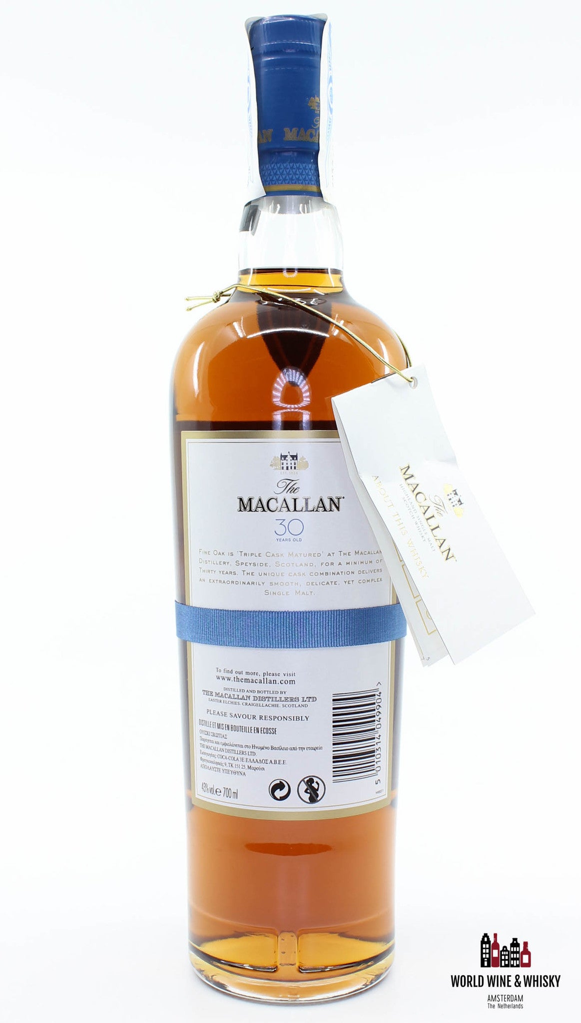 Macallan 30 Years Old Fine Oak Triple Cask Matured 43% 700ml (in houten kist)