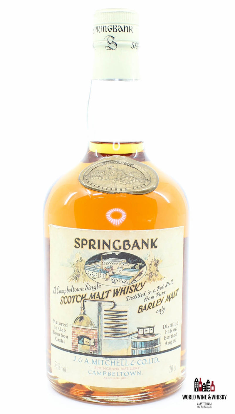 Springbank 31 jaar oud 1966 1997 Lokale gerst 1966-486 53%