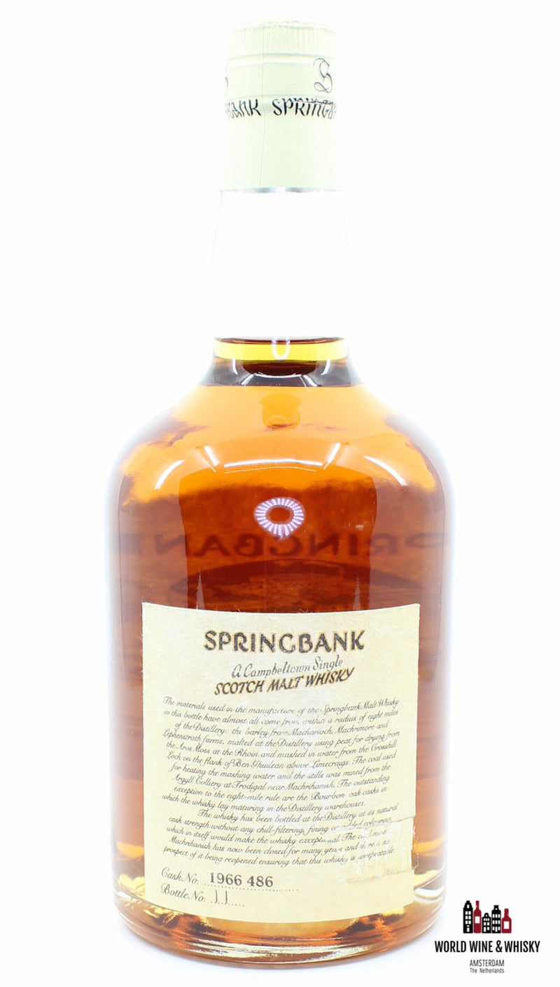 Springbank 31 jaar oud 1966 1997 Lokale gerst 1966-486 53%