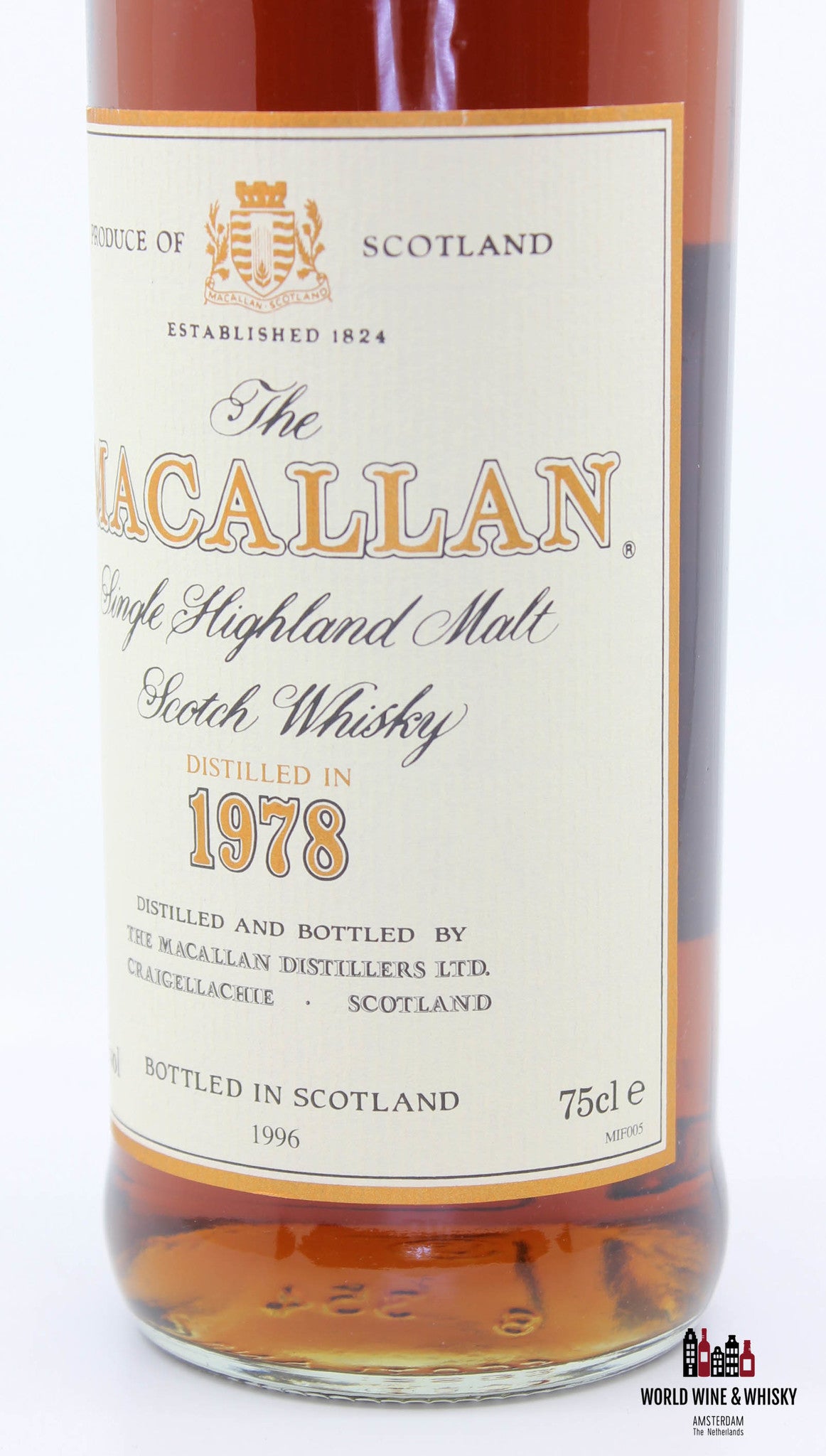 Macallan 18 Years Old 1978 1996 Sherry Wood 43% (750 ml)