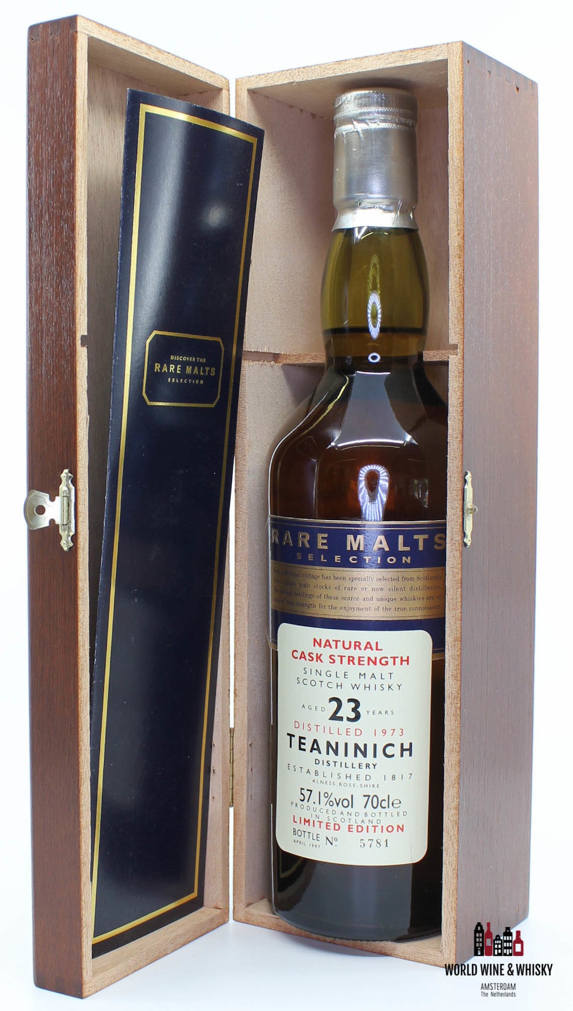 Teaninich 23 Years Old 1973 1997 Rare Malts Selection 57,1% (in houten doos)