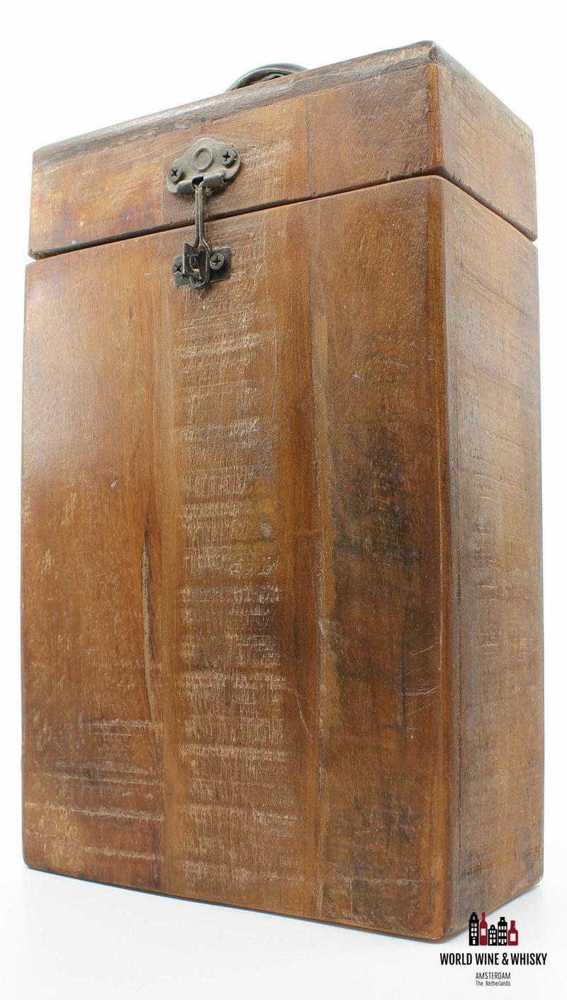 Luxe houten wijn- of whiskygeschenkdoos (2 flessen)