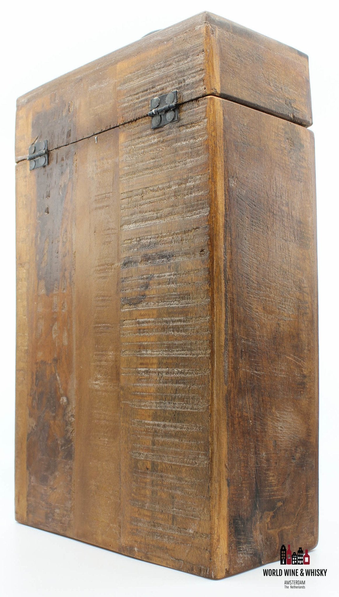Luxe houten wijn- of whiskygeschenkdoos (2 flessen)