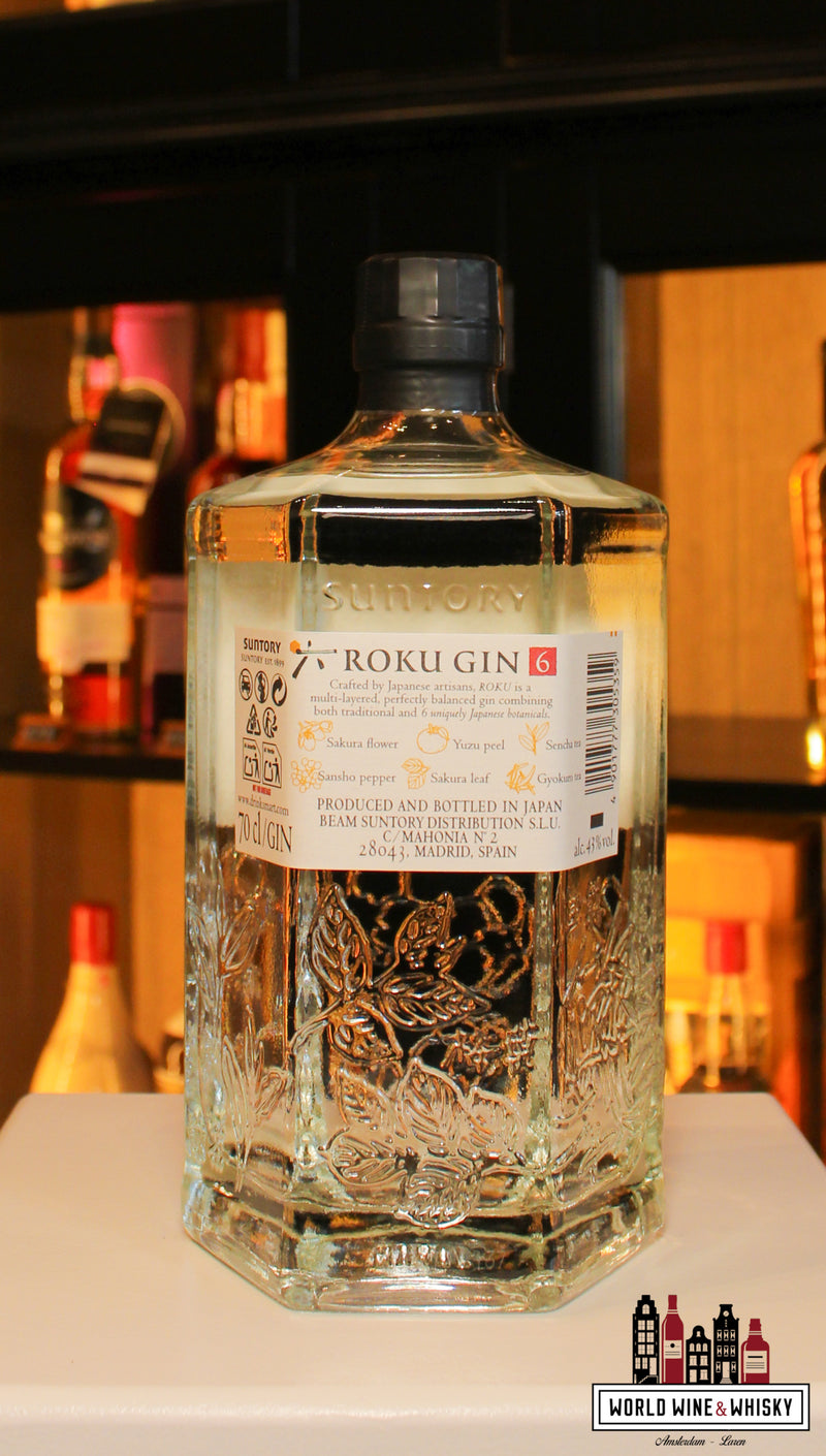 Roku Gin - De Japanse ambachtelijke gin (Suntory) 43%