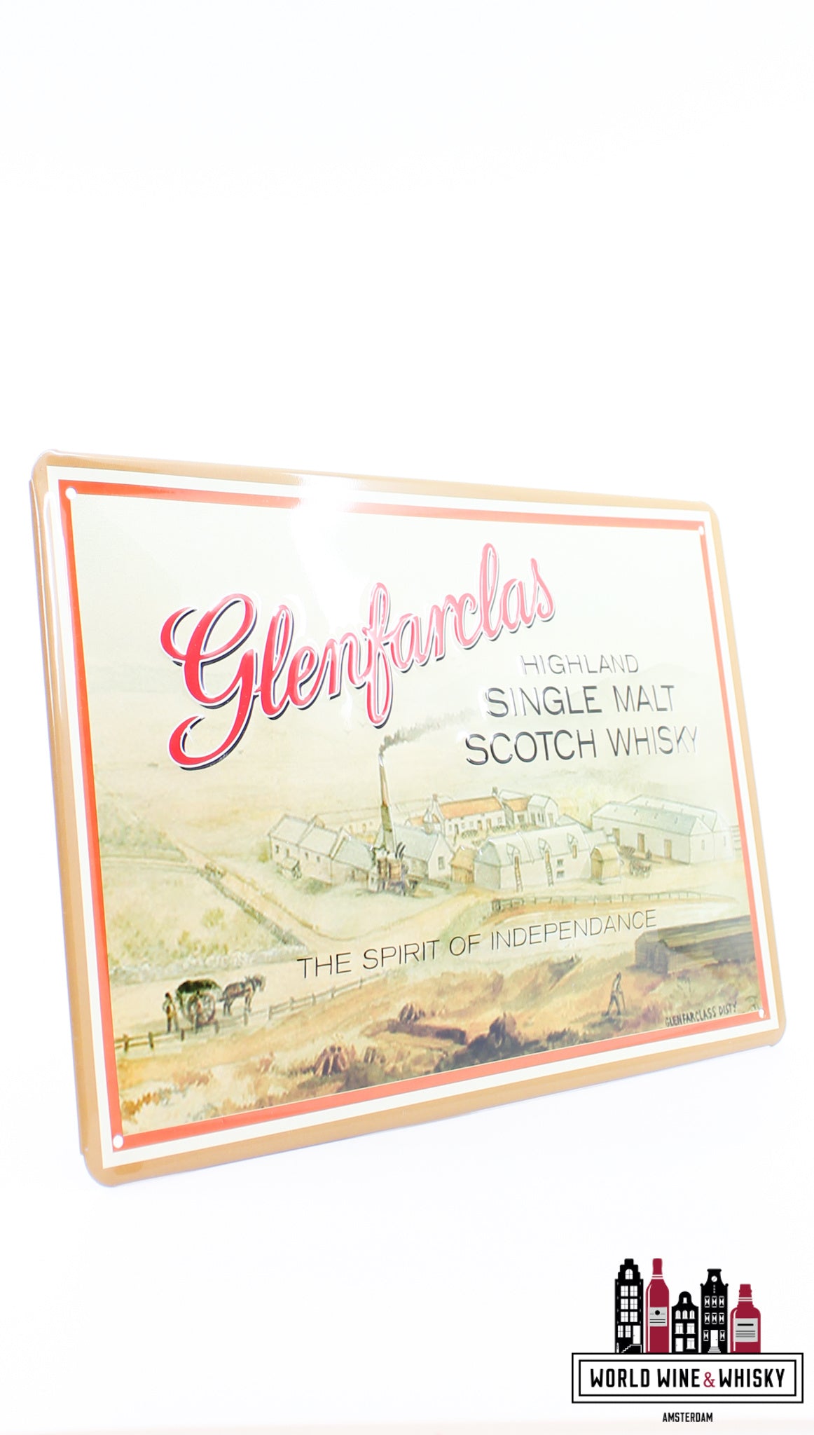 Iron Glenfarclas reclamebord - Highland Single Malt Scotch Whisky