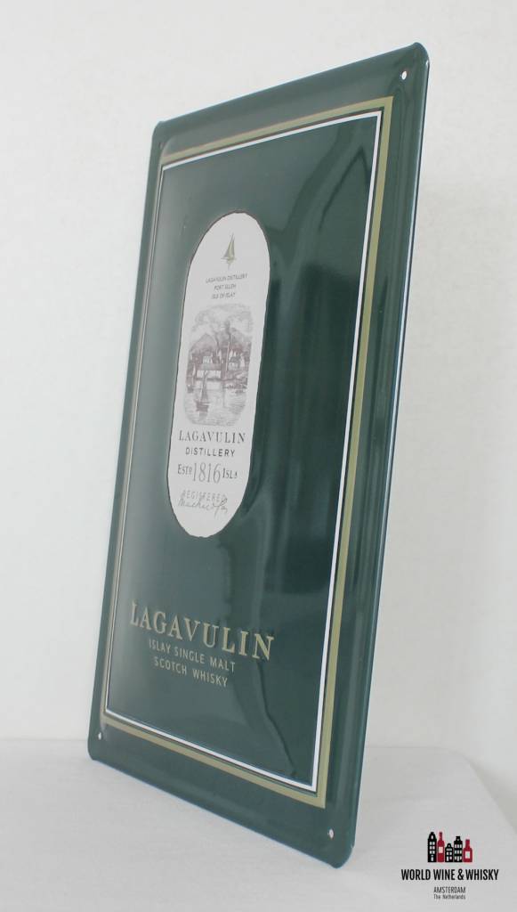 Iron Lagavulin billboard plate sign