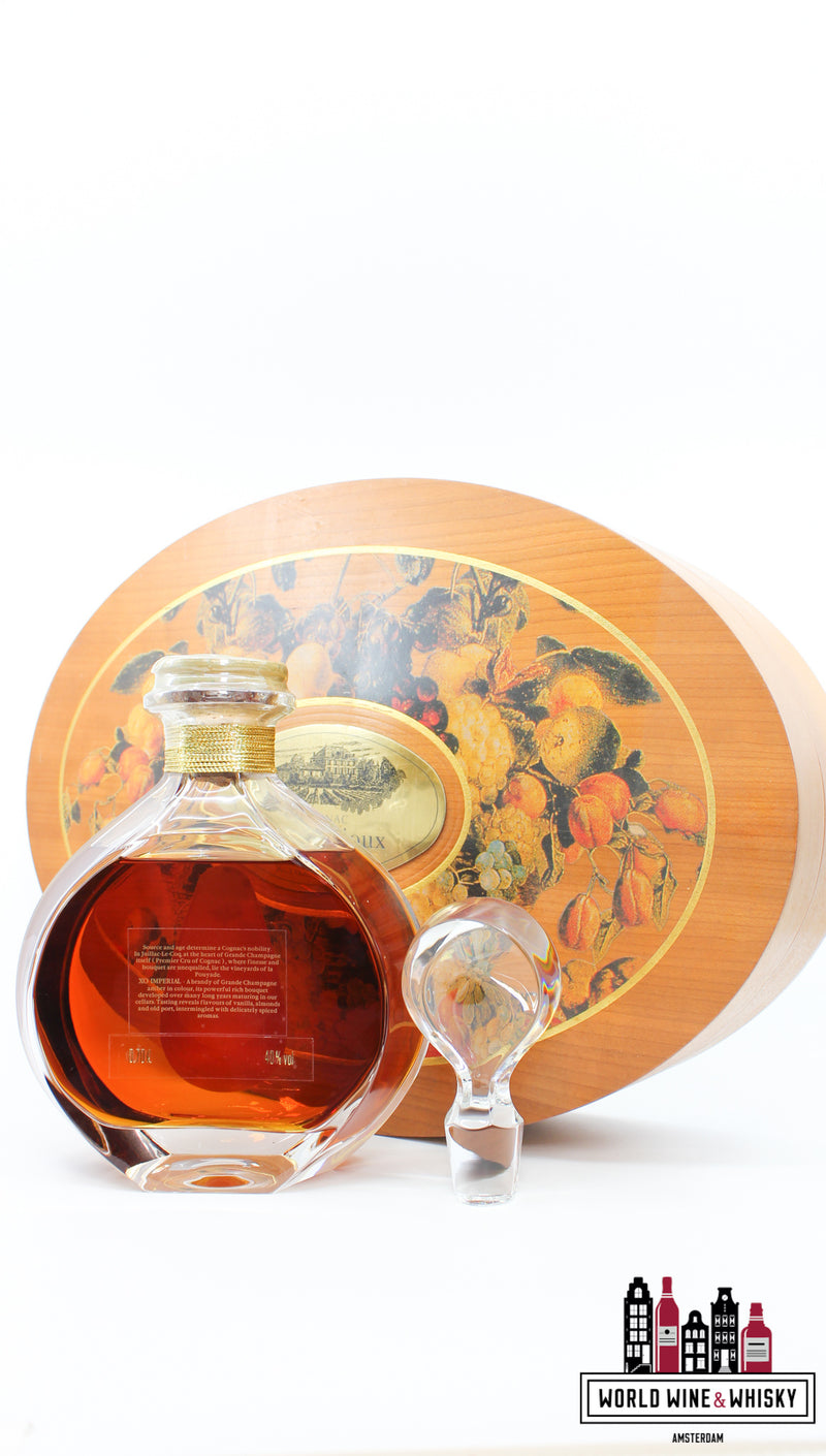 Jean Fillioux Cognac - XO Imperial Grande Champagne 40% (in luxe koffer incl. glazen stop)