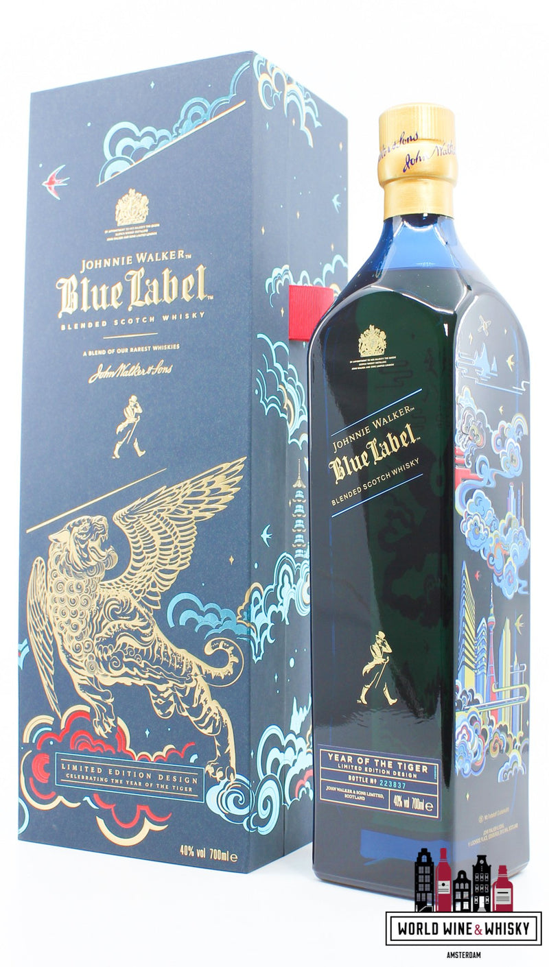 Johnnie Walker 2021 Blue Label - Jaar van de Tijger - Limited Edition Design (Shan Jiang) 40%