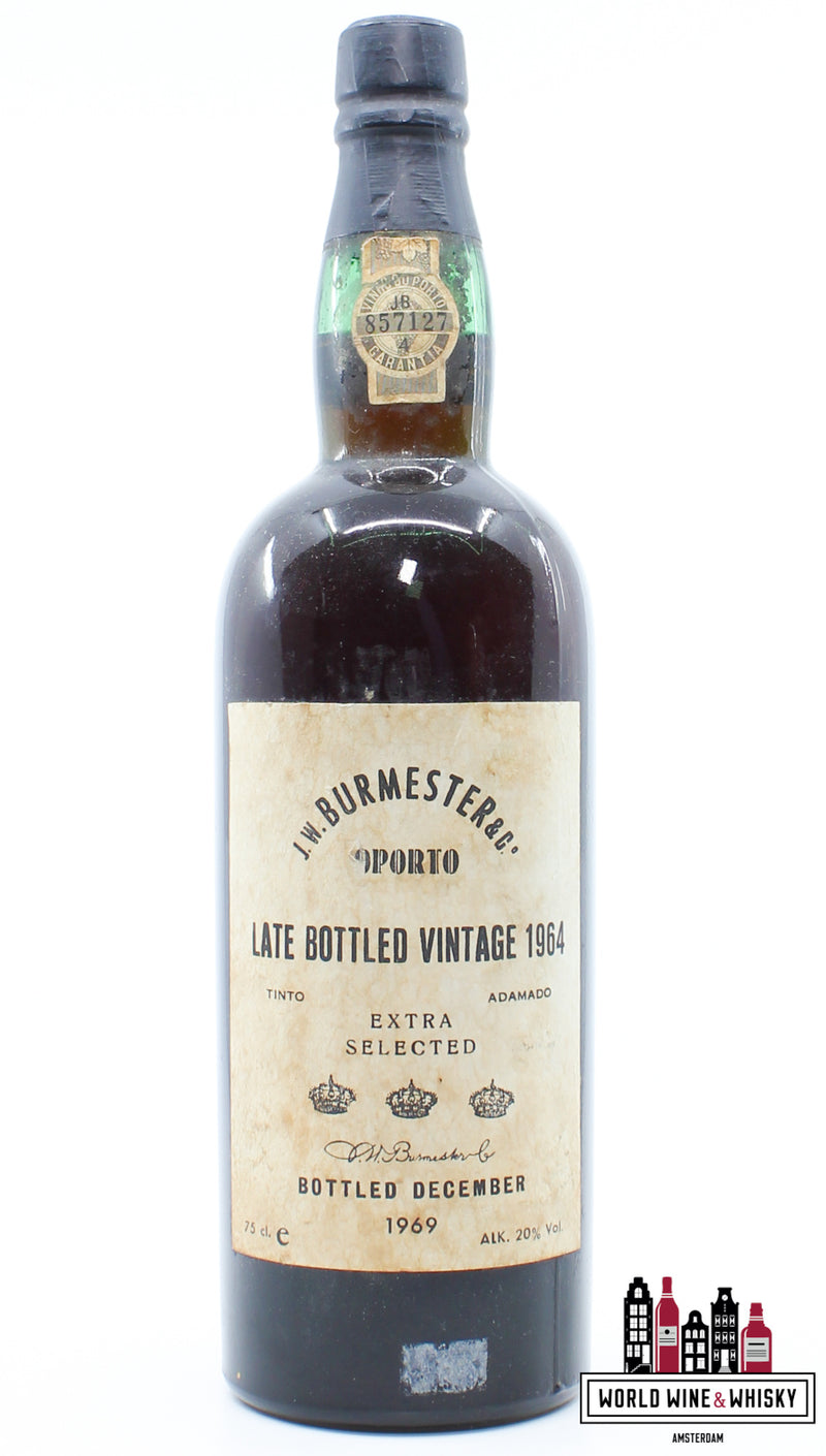 JW Burmester &amp; C. Port - Late Bottled Vintage (LBV) 1964 - Extra Selected - Gebotteld in december 1969