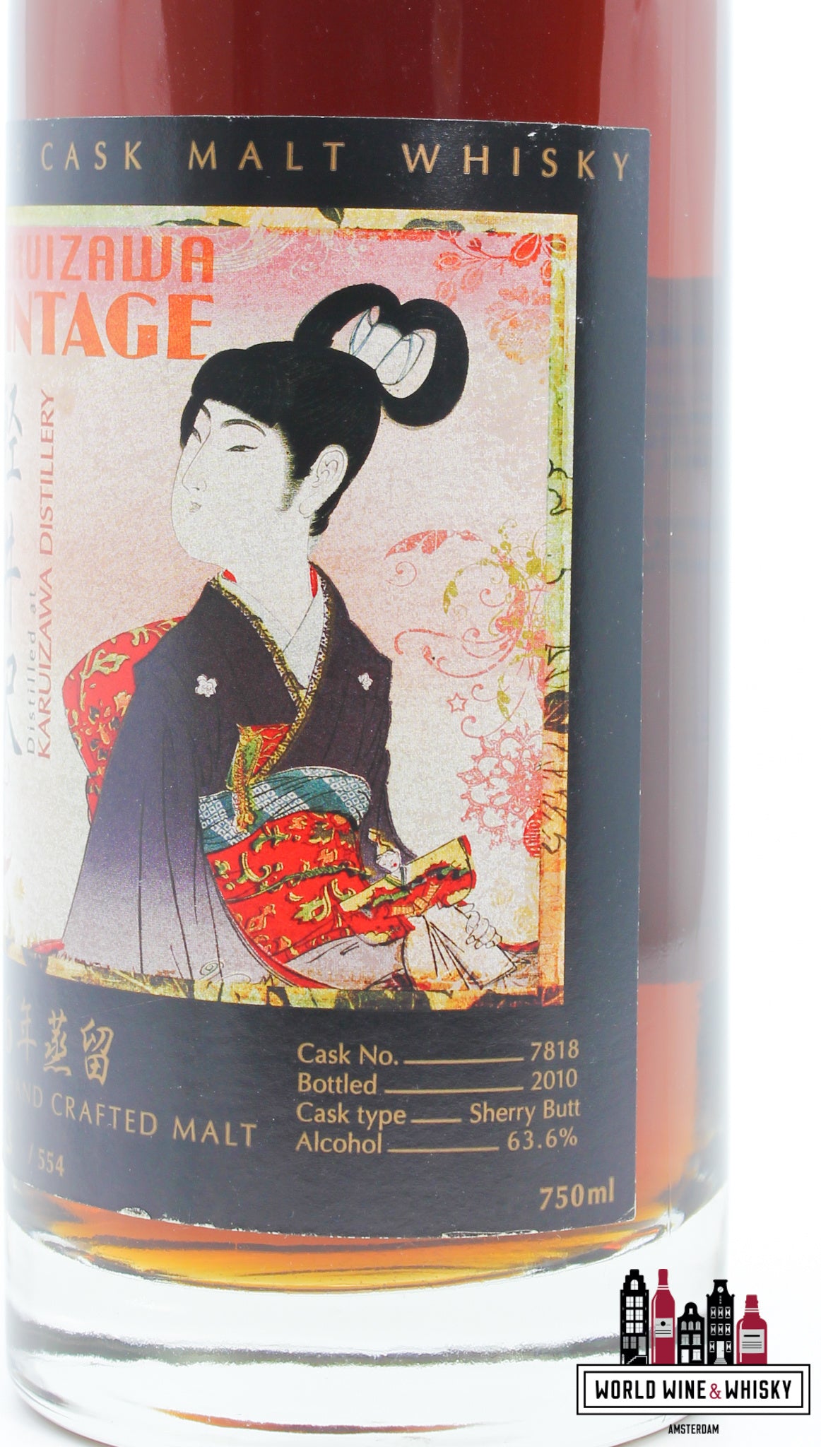 Karuizawa 1976 2010 - Geisha Label - Cask 7818 63,6% 750ml (1 van 554)