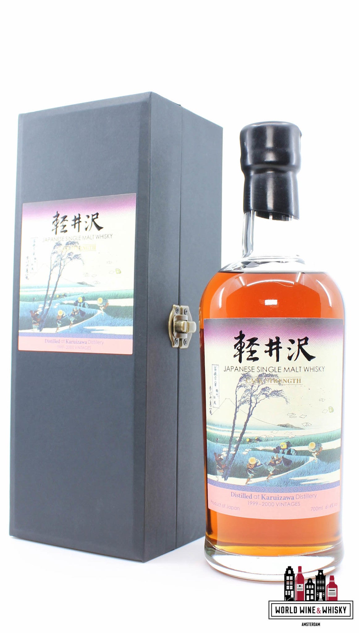 Karuizawa 1999-2000 Vintages - Batch 35 - 36 Uitzicht op de berg Fuji - Ejiri in de provincie Suruga 61,4% (gesloten distilleerderij)