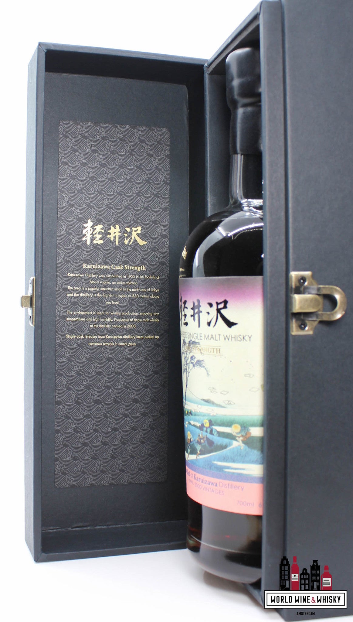 Karuizawa 1999-2000 Vintages - Batch 35 - 36 Uitzicht op de berg Fuji - Ejiri in de provincie Suruga 61,4% (gesloten distilleerderij)