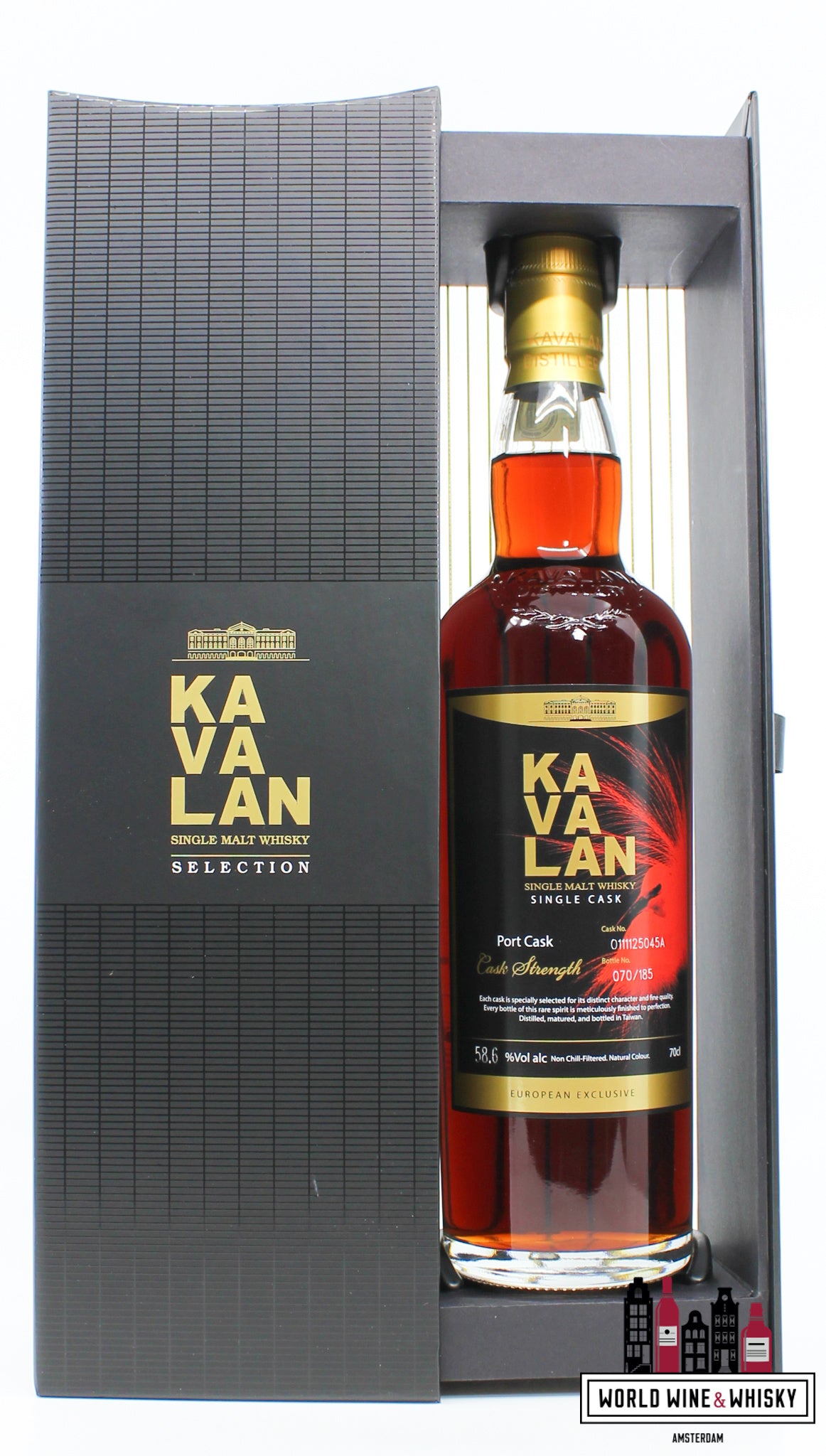 Kavalan 2015 2021 - Port Cask - Fauna Edition - Selection - Cask O111125045A 58,6% (1 van 185)