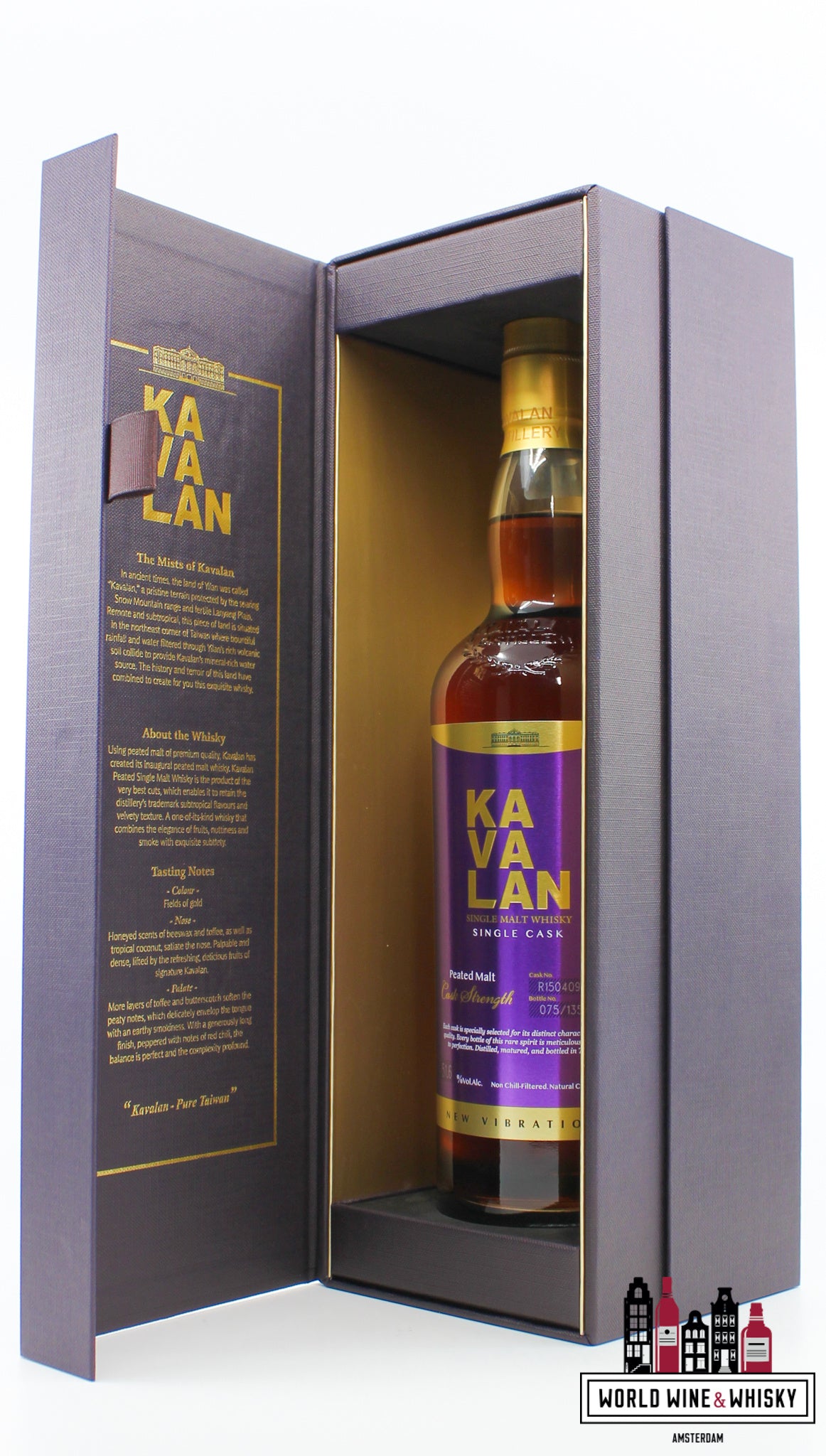 Kavalan 2015 2023 - Solist - New Vibrations - Peated Malt - Cask R150409037A 51,6% (1 van 135)