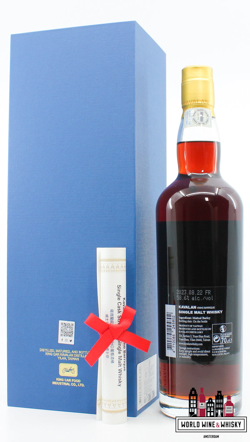 Kavalan 2016 2023 - Solist - New Vibrations - Vinho Barrique - Cask W160809071C 58,6% (1 van 168)