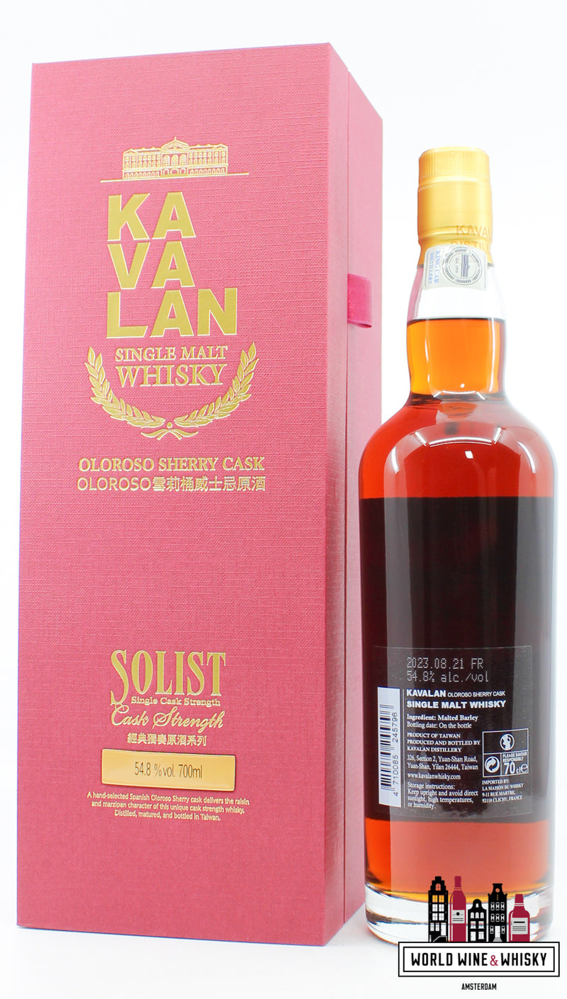 Kavalan 2017 2023 - Solist - New Vibrations - Oloroso Sherry - Cask S170426032C 54.8% (1 van 217)