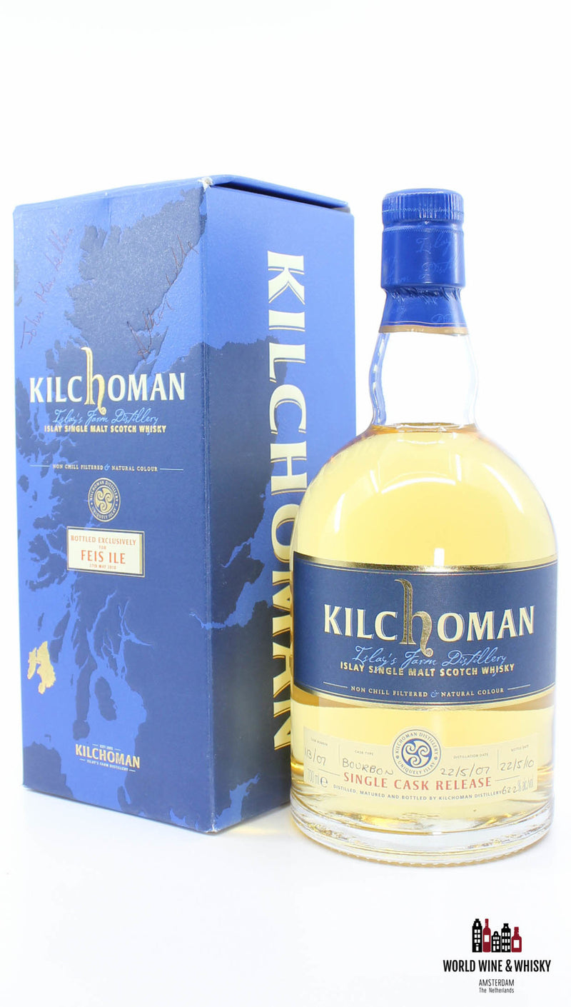 Kilchoman 3 Years Old 2007 2010 Feis Ile 2010 - Cask 113/07 62,2% (een van de 285 flessen)