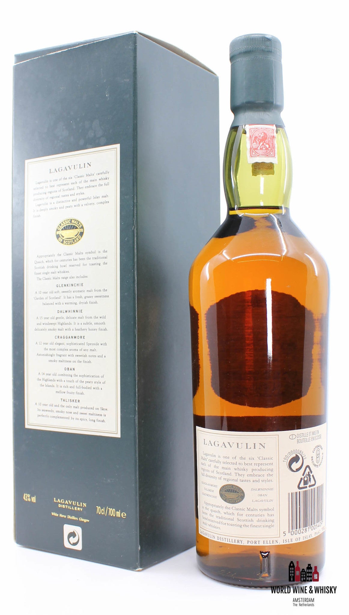 Lagavulin 16 jaar oud - White Horse Distillers 43%