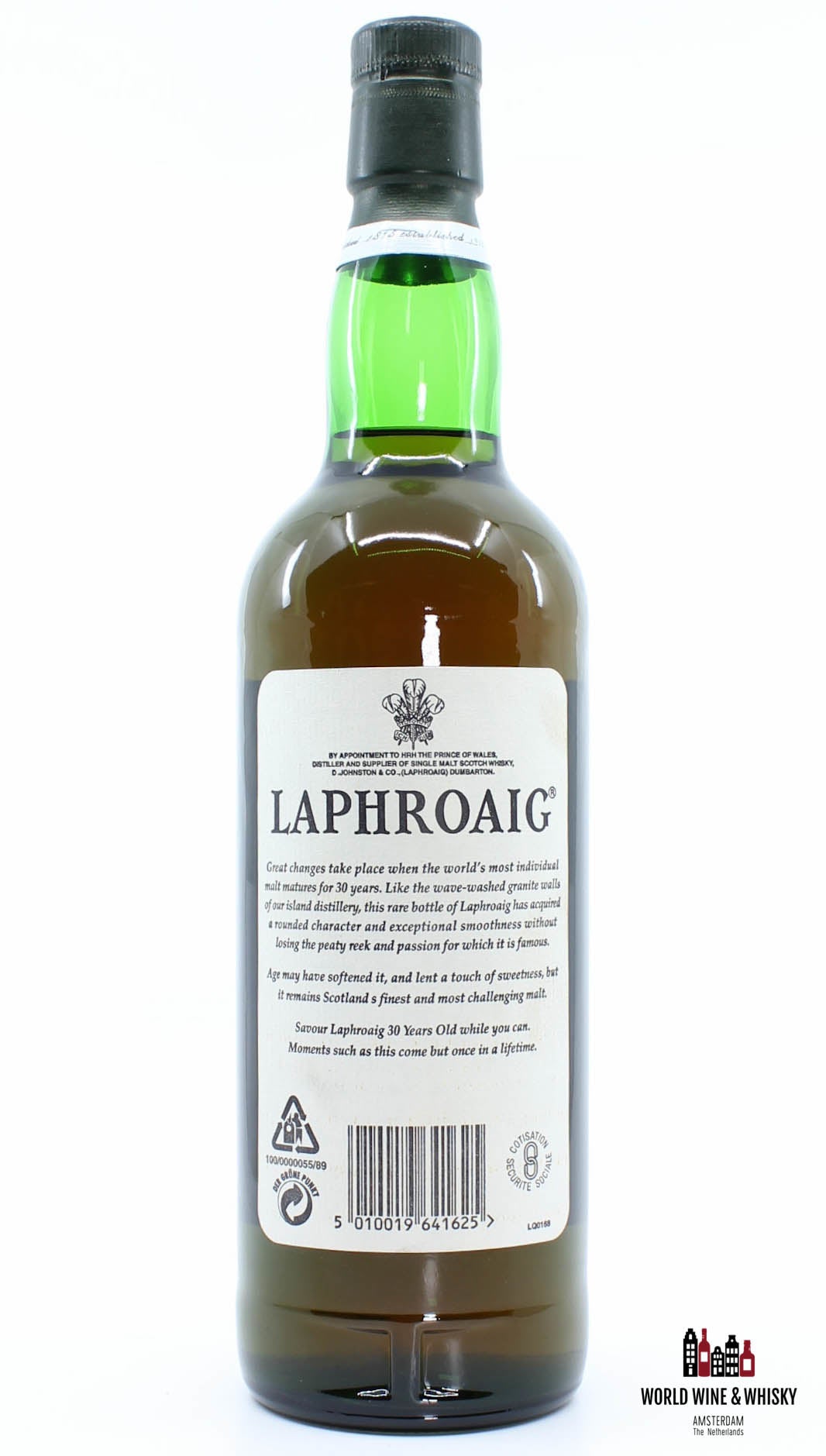 Laphroaig 30 jaar oud, extreem zeldzaam 43% (700 ml)