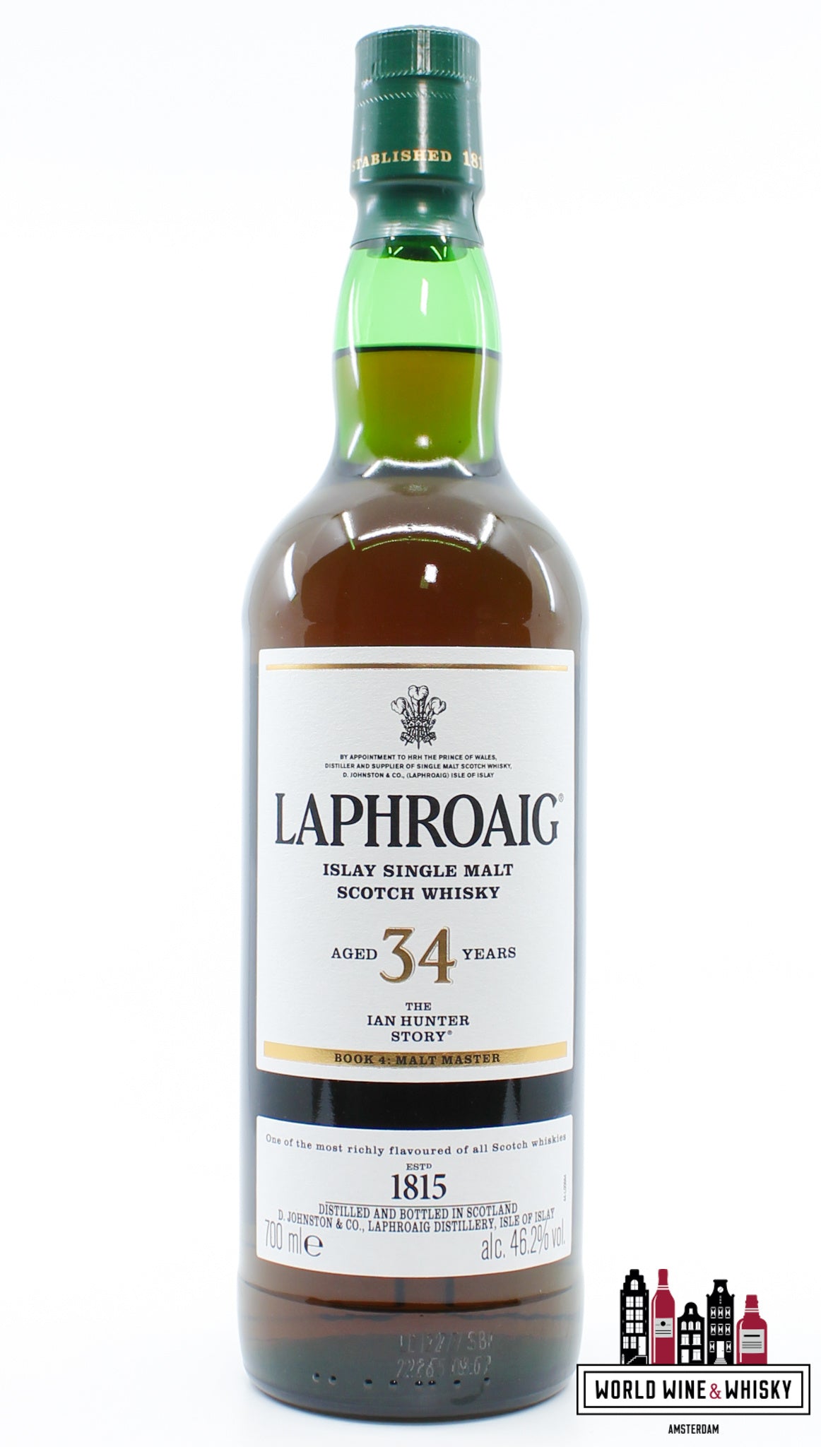 Laphroaig 34 jaar oud 1987 2021 - Het verhaal van Ian Hunter - Boek 4: Malt Master 46,2%