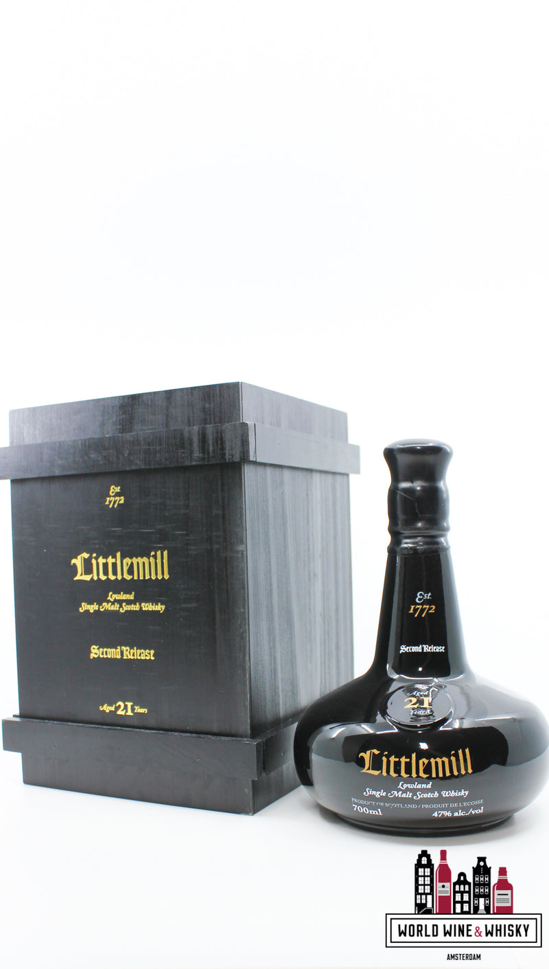 Littlemill 21 Years Old 2014 - Tweede release 47% - Gesloten distilleerderij (1 van 4550)