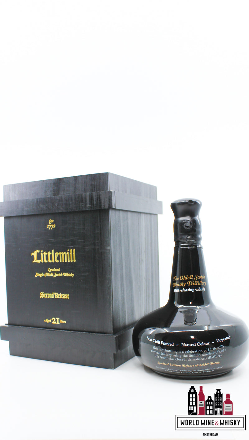 Littlemill 21 Years Old 2014 - Tweede release 47% - Gesloten distilleerderij (1 van 4550)